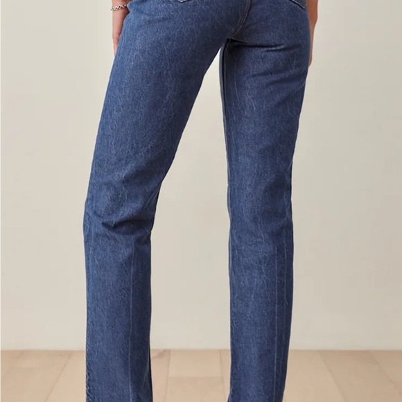 Reformation Cynthia High Rise Straight Leg Jeans size 27 - Picture 3 of 6
